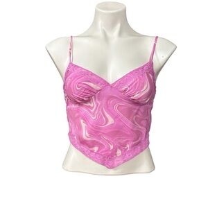 Wild fable pink crop top size small